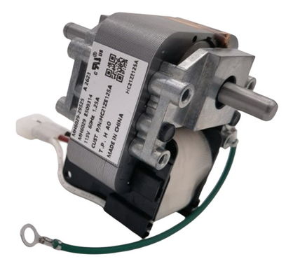 Động cơ khung 49W 0,81A C Trục mở rộng kép AC Động cơ bánh răng Ac một pha bóng cực