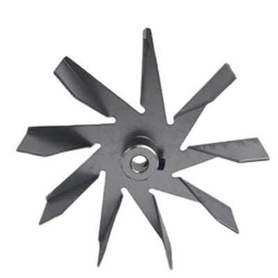 114mm đường kính lò sưởi quạt 9 lưỡi dao mạ giấy cho bếp pellets