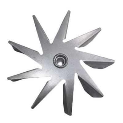 114mm đường kính lò sưởi quạt 9 lưỡi dao mạ giấy cho bếp pellets